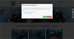 Desktop Screenshot of kron-diving.com