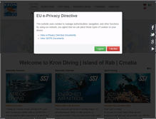 Tablet Screenshot of kron-diving.com